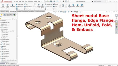 two sheet metal parts stuck together solidwork|solidworks sheet metal merging.